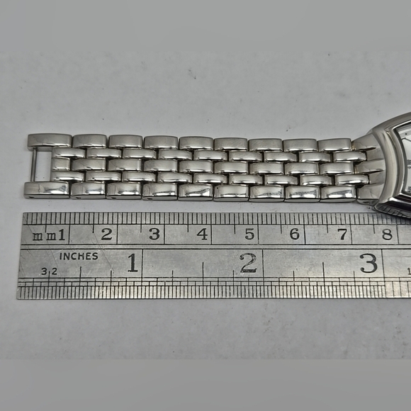 Womens Steel By Design QVC Swiss Watch Silver Tone Classic Bracelet New Battery main image 7